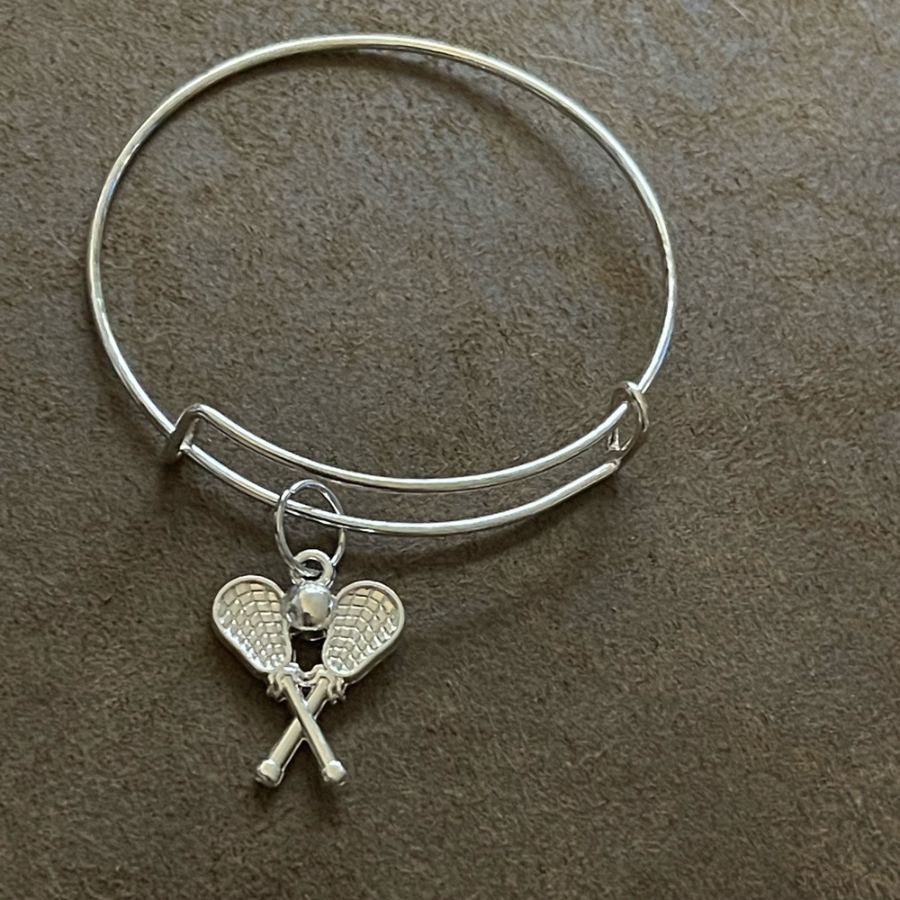Lacrosse charm bracelet